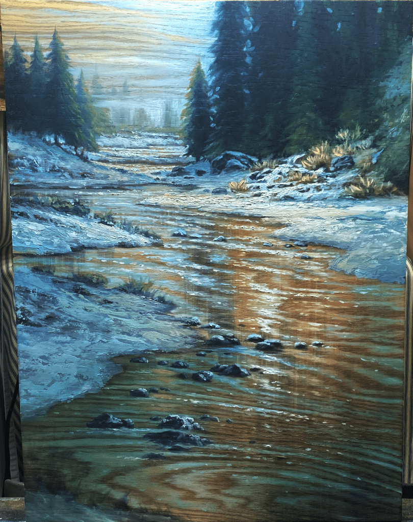 Matt Beyrer Artist Park West | Snowy Creek 18x34
