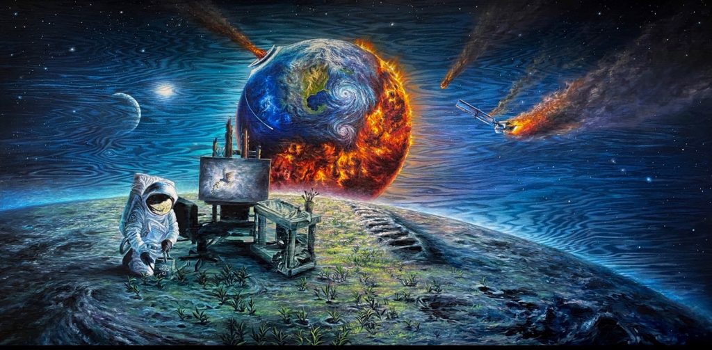 Matt Beyrer Artist Park West | New Beginnings 48x96