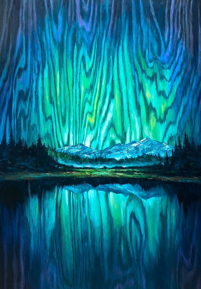 Matt Beyrer Artist Park West | Midnight Blues 24x36
