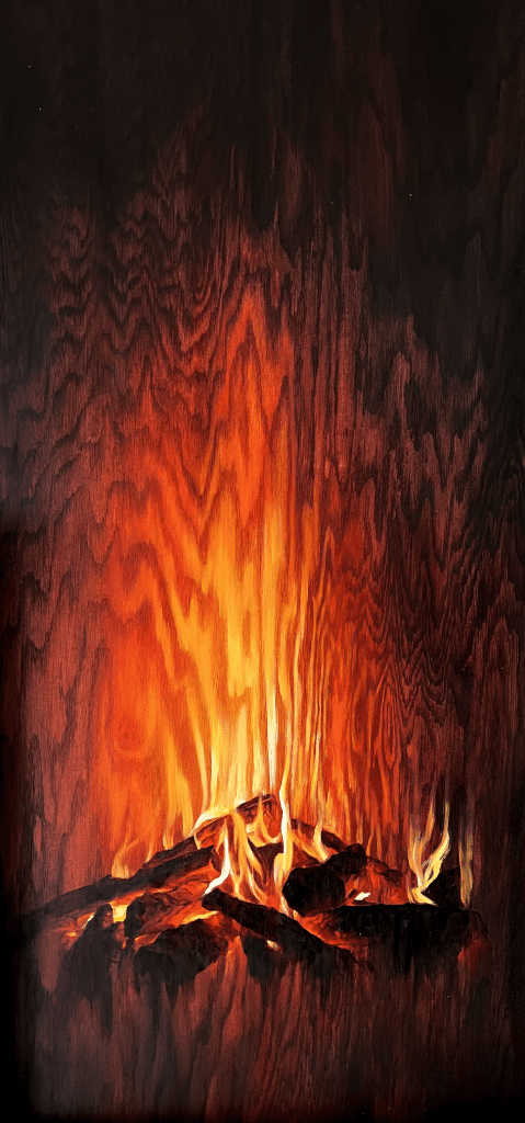 Matt Beyrer Artist Park West | Flames 24x48